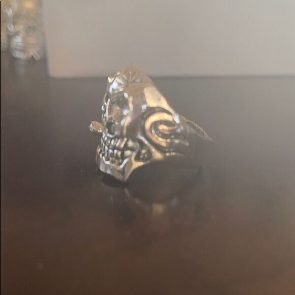 2for20 new skull silver biker ring - Picture 7 of 7